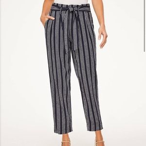 Ann Taylor Loft high rise straight paper bag pants